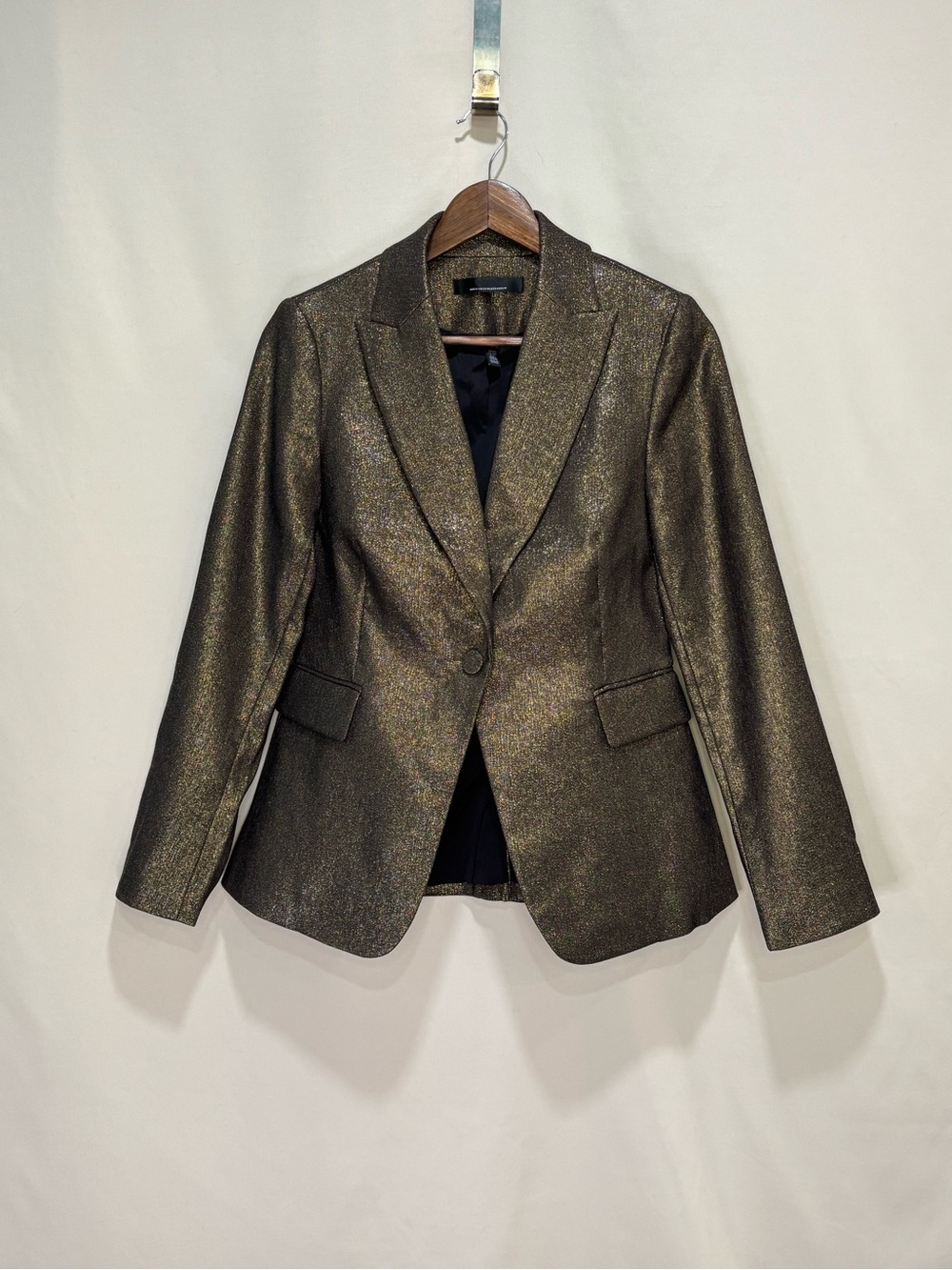 White House Black Market Metallic Bronze Blazer